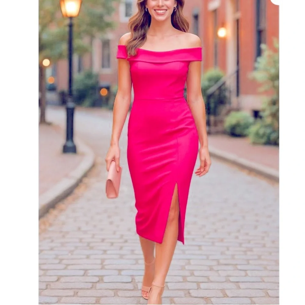 macy's pink formal dress | Dresses | B Darlin Macys Strapless Off The Shoulder Midi 9 Nwt prom dresses pink